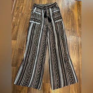 Boutique Boho wide leg pants